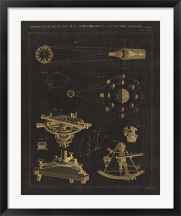 Framed Astronomical Chart II Print