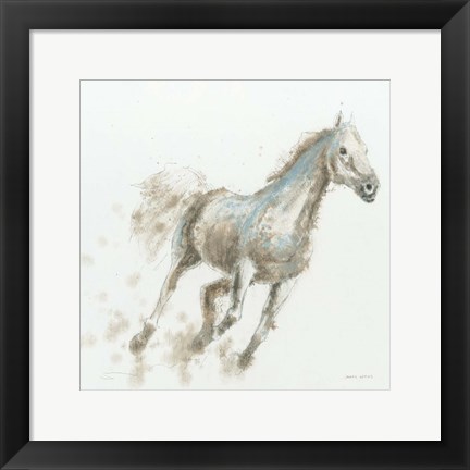 Framed Stallion I Print