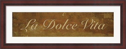 Framed La Dolce Vita Print