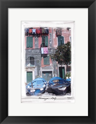 Framed Vernazza, Italy Print