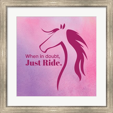 Framed Horse Quote 5 Print