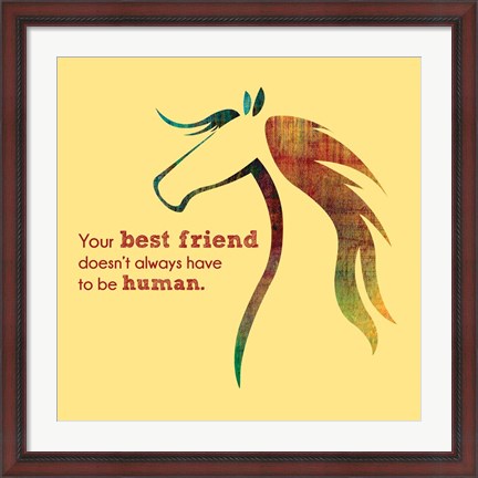 Framed Horse Quote 10 Print