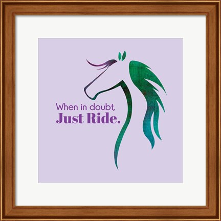 Framed Horse Quote 12 Print