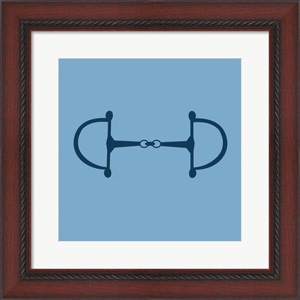 Framed Horse Bit - Blue Print