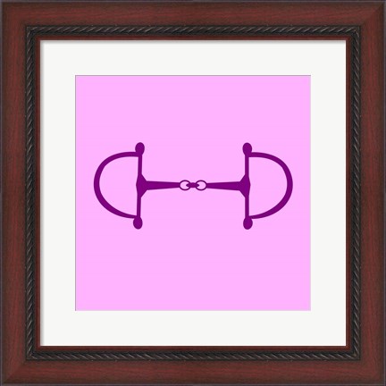 Framed Horse Bit - Pink Print