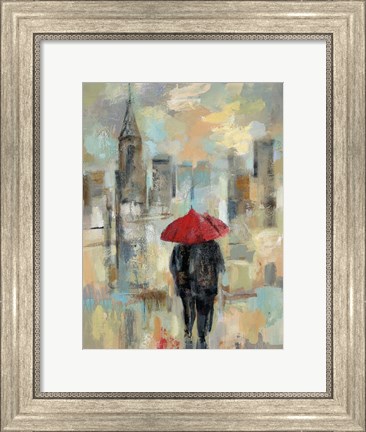 Framed Rain in the City I Print