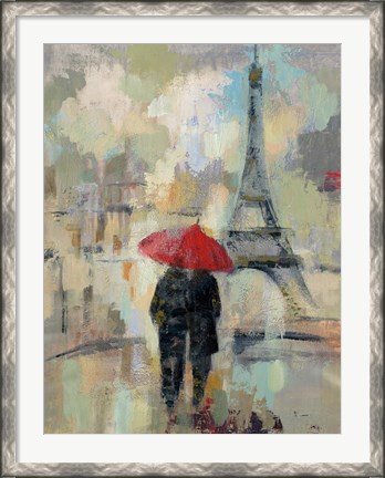Framed Rain in the City II Print