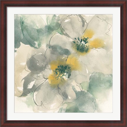 Framed Silver Quince I Print