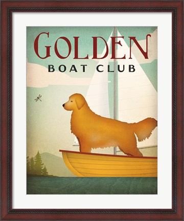 Framed Golden Sail Print