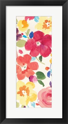 Framed Popping Florals III Print
