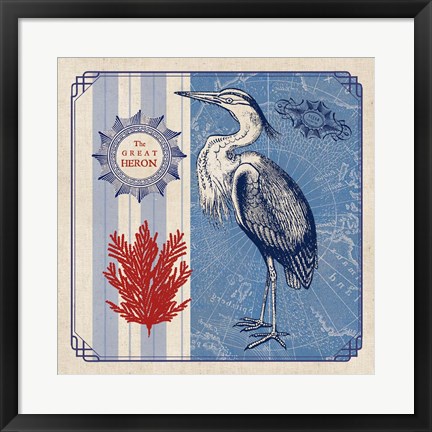 Framed Sea Bird IV Print