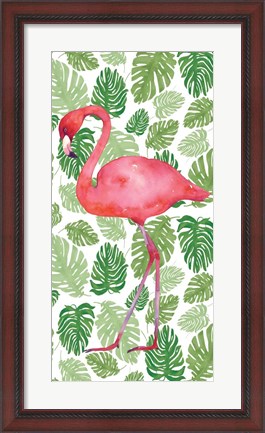 Framed Tropical Flamingo II Print