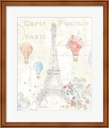 Framed Lighthearted in Paris II Print