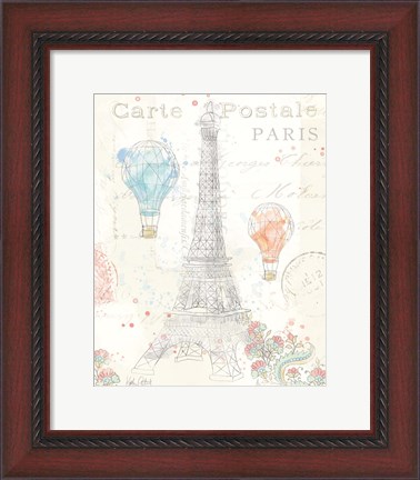 Framed Lighthearted in Paris III Print