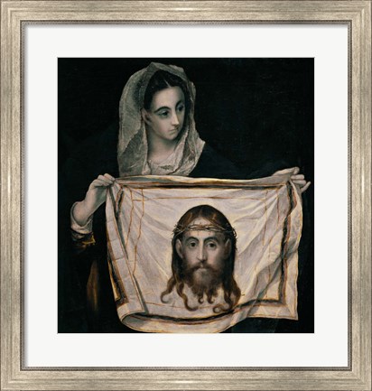Framed Saint Veronica with the Sudarium Print