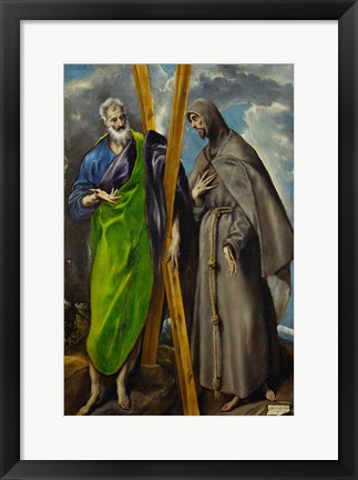 Framed Saint Andrew and Saint Francis Print
