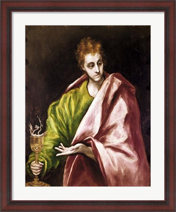Framed Apostle Saint John the Evangelist Print