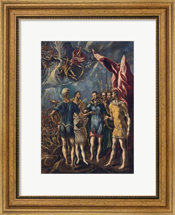 Framed Martyrdom of St Maurice and the Theban Legion, c 1580-1852 Print