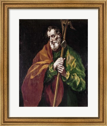 Framed Apostle Saint Thaddeus (Jude) Print