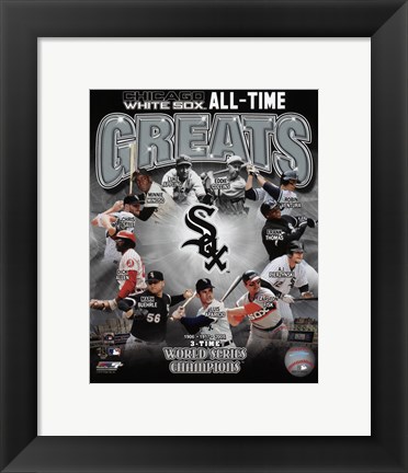 Framed Chicago White Sox All-Time Greats Print