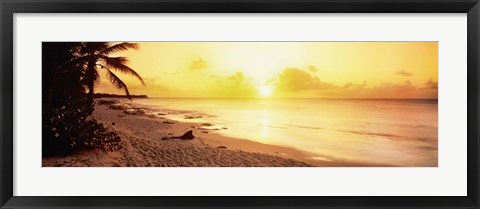 Framed Sint Maarten Sunset, Netherlands Antilles Print