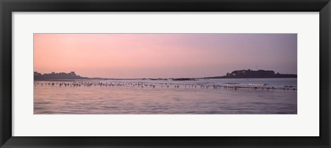 Framed Fort Bloque Beach, Brittany, France Print