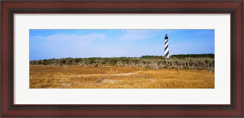 Framed Cape Hatteras Lighthouse, Outer Banks, North Carolina Print