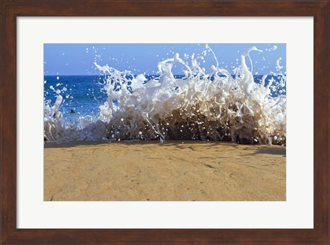 Framed Oahu Beach, Hawaii III Print