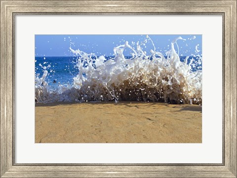 Framed Oahu Beach, Hawaii III Print