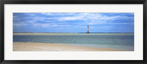 Framed Morris Island Lighthouse Print