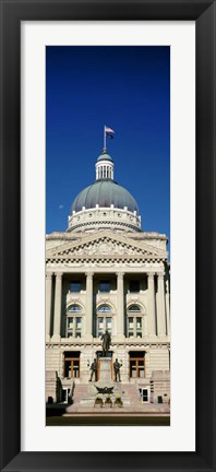 Framed Indiana State Capitol Building, Indianapolis, Indiana Print