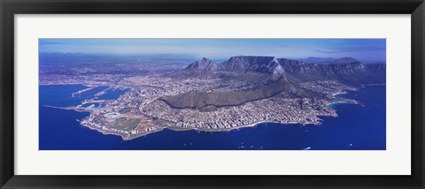 Framed Aerial View of Cape Town, South Africa Print