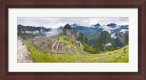 Framed Machu Picchu in the Fog, Peru Print