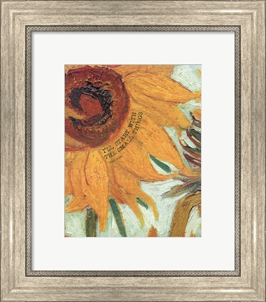 Framed Small Things - Van Gogh Quote 2 Print