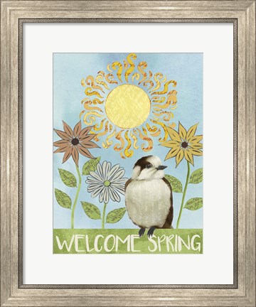 Framed Spring Welcome I Print