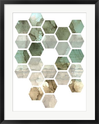 Framed Hexocollage II Print