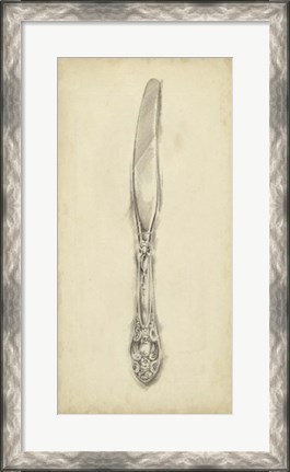 Framed Ornate Cutlery III Print