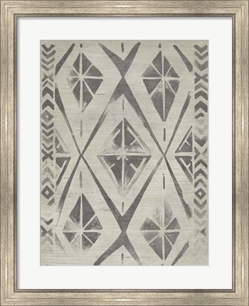 Framed Mudcloth Patterns V Print