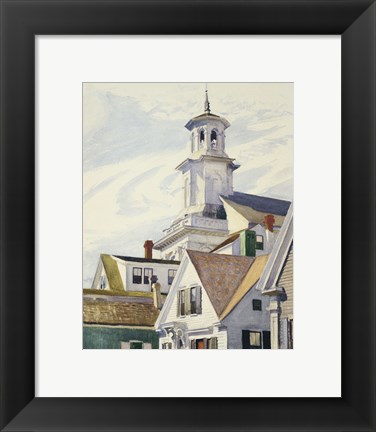 Framed Methodist Church Tower, 1930 Print