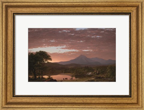 Framed Mt. Ktaadn, 1853 Print