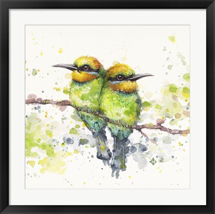 Framed Family (Rainbow Bee Eaters) Print