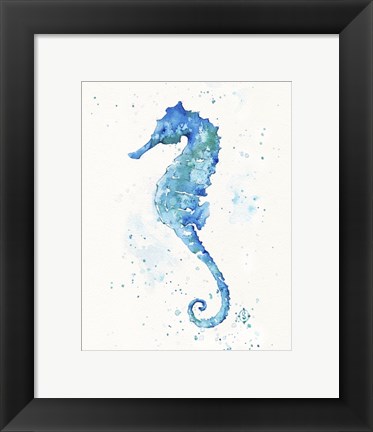 Framed Sailing Along (Seahorse) Print