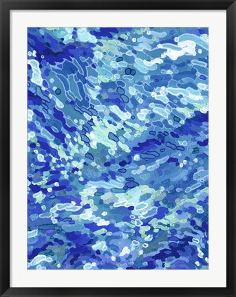 Framed Colliding Waves Print