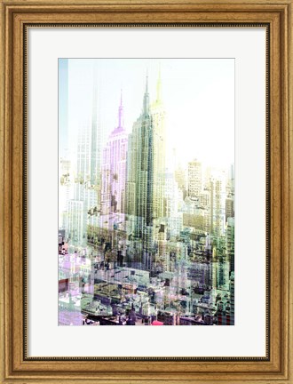 Framed Empire State Building Multiexposure I Print
