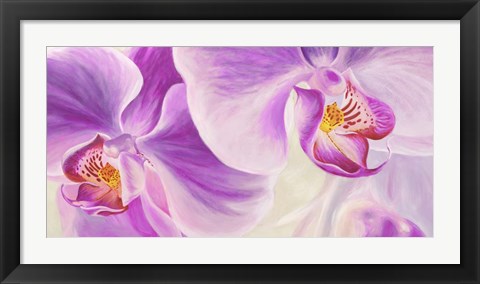 Framed Purple Orchids Print