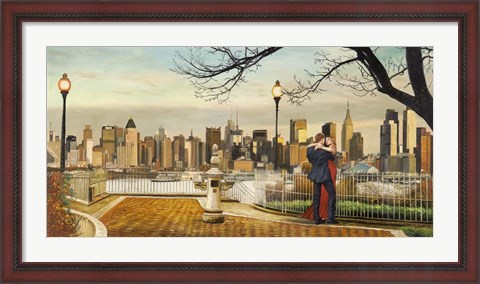 Framed Lovers in New York Print