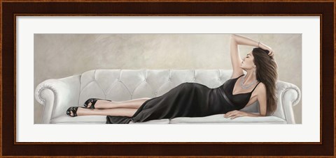 Framed Lady Reclined Print