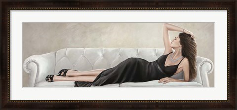 Framed Lady Reclined Print