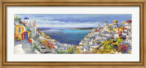 Framed Santorini Print