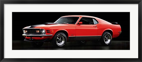 Framed Ford Mustang Mach 1 Print